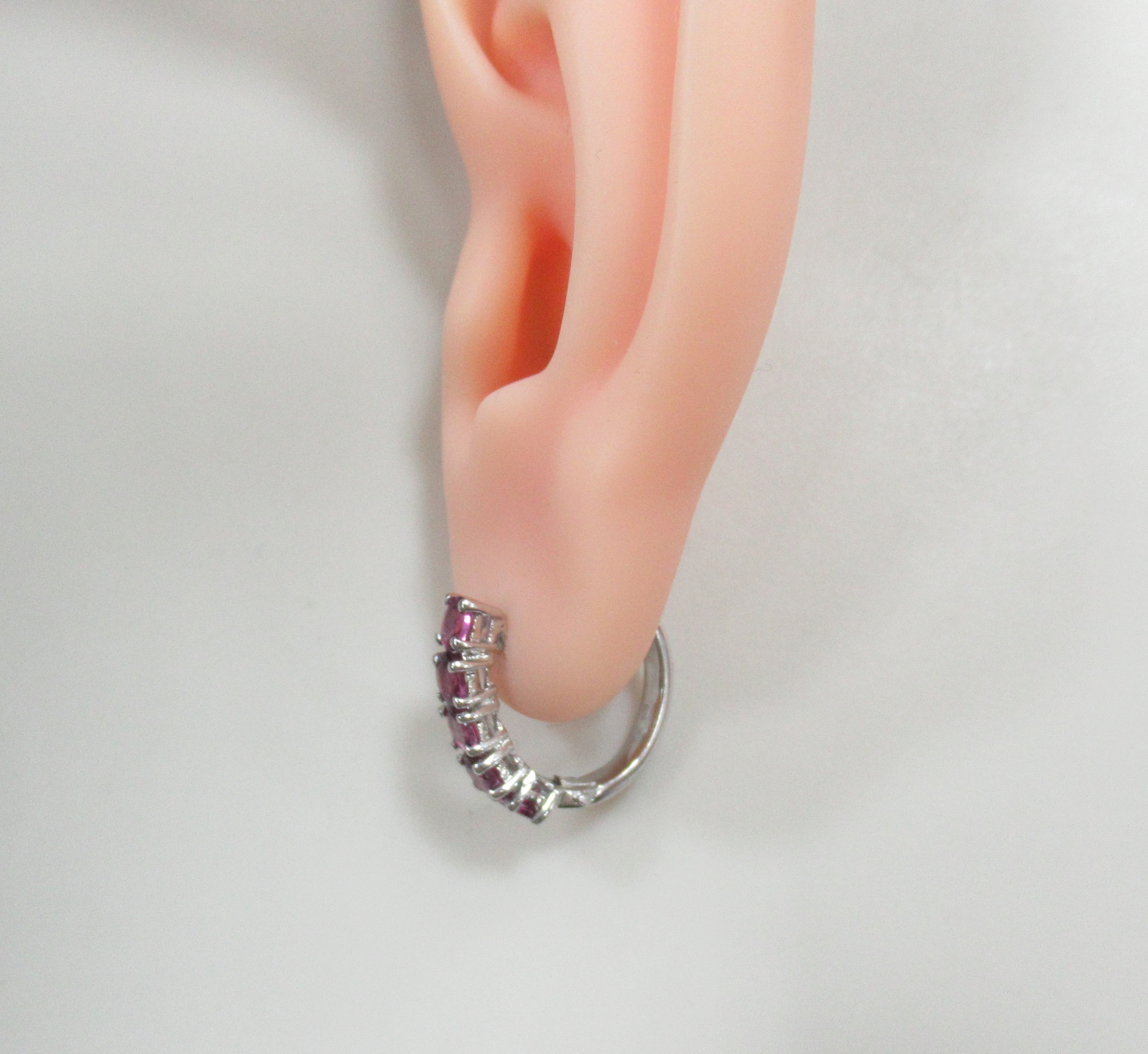 Серебряные серьги с гранатами Умбалит